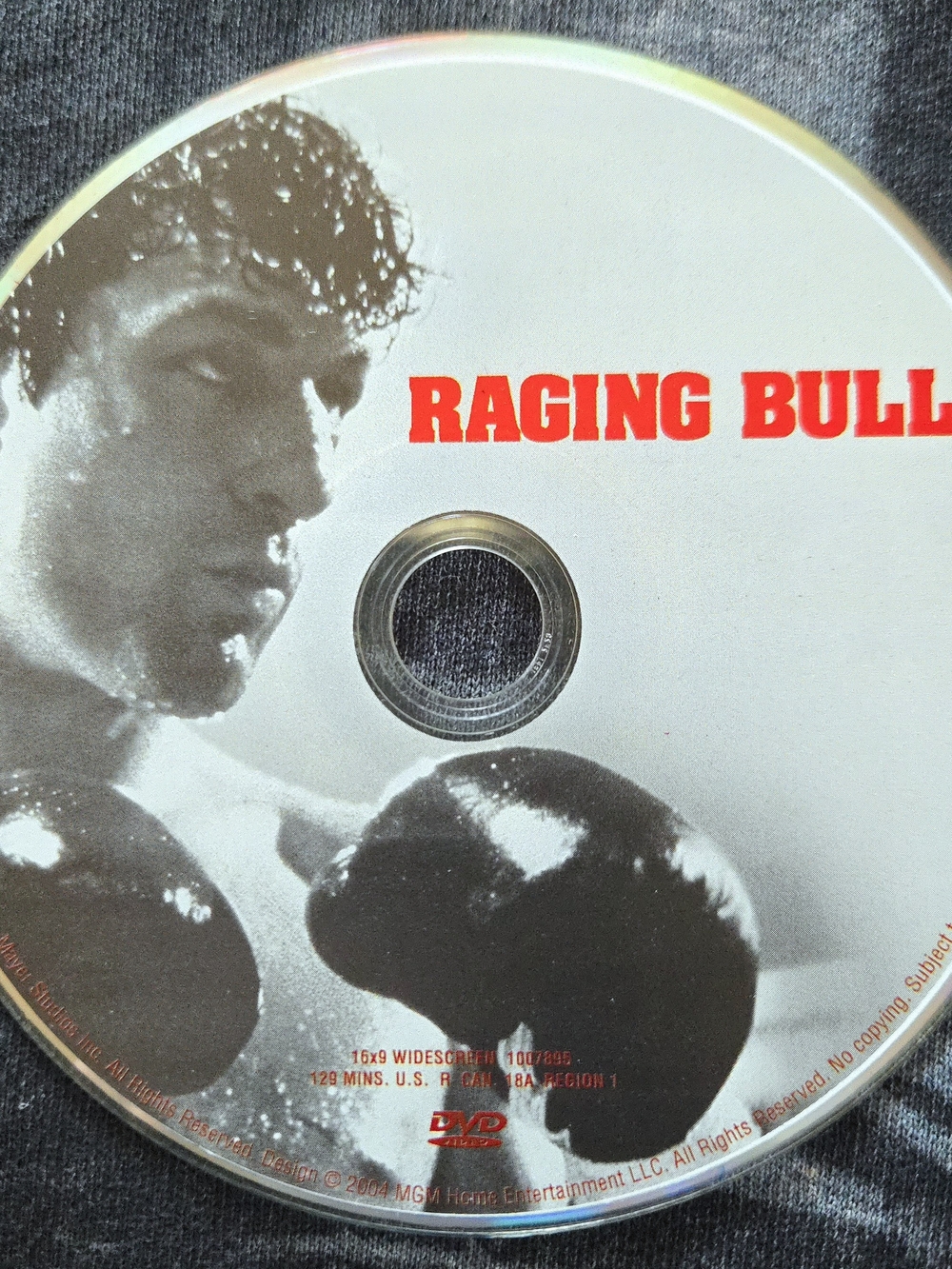Raging Bull (1980) DVD Martin Scorsese boxing drama with Robert De Niro NO CASE